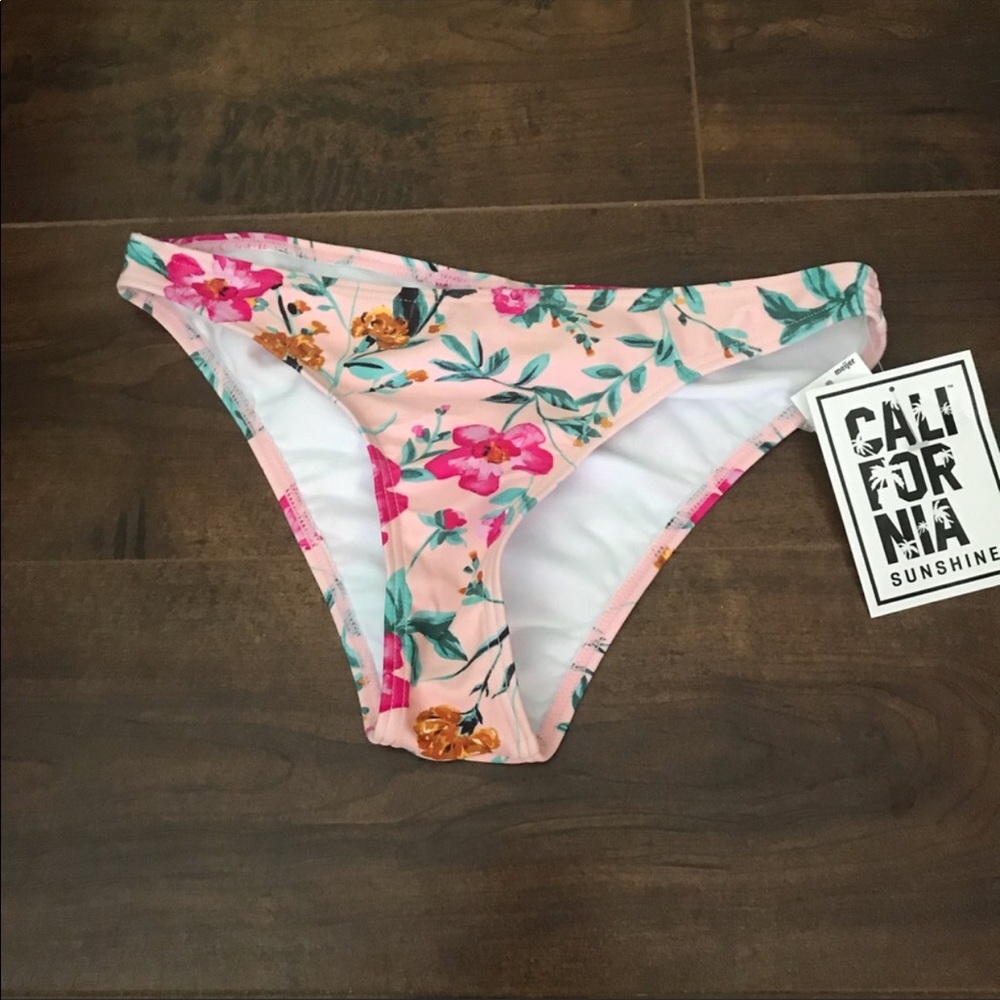 California Sunshine Pink Floral Bikini size Small - Picture 5 of 5